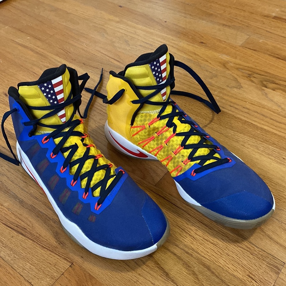 NIKE ID Custom Hi-Top Sneakers-Size 12.5 - Picture 2 of 12